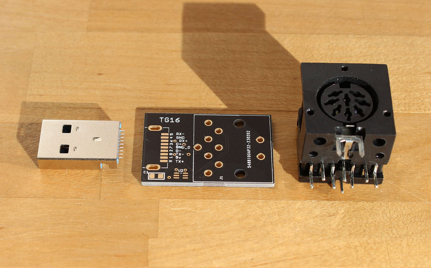 SNAC adapter - TurboGrafx-16 (Buffer) + Components - SNAC